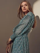 Midi dress in green