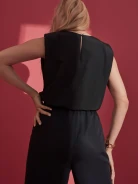 BLACK PANTS WITH WIDE LEG