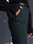 GREEN LEOPARD PANTS
