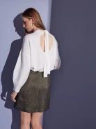 GOLD SHORT SKIRT