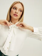 White shirt with tie binding