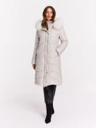 Long quilted coat