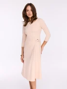 Beige midi dress