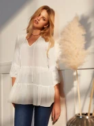 OVERSIZED BLOUSE WITH STITCHING