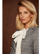 DOUBLE-BREASTED CHECKED JACKET