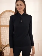 BLOUSE WITH DECORATIVE NECKLINE