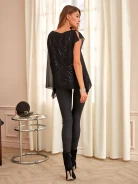 BLOUSE WITH SEQUINS