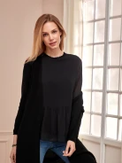 KLASYCZNY SWETER W KOLORZE CZARNYM