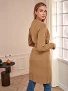 CAMEL WOOL SWEATER WITH CASHMERE