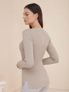 MINIMALIST SWEATER IN SAND COLOR