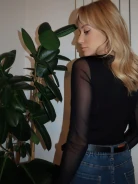 BLACK BODY WITH SEMI-TRANSPARENT SLEEVES