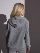 Grey hooded sweatshirt
