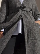 LONG GRAY CARDIGAN