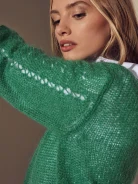 GREEN MOHAIR SWEATER