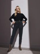 SWETER Z KORONKOWYM RAMIĄCZKIEM