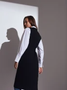 BLACK KNITTED VEST