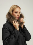 Black down coat