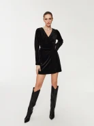 Velvet black dress