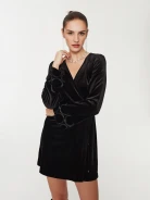 Velvet black dress
