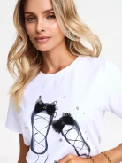 White printed blouse