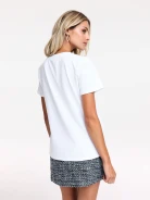 White printed blouse