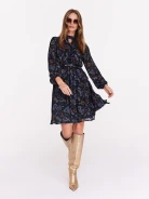 Short airy dress in paisley pattern