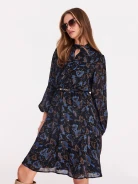 Short airy dress in paisley pattern