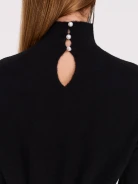 Knitted dress with added wool