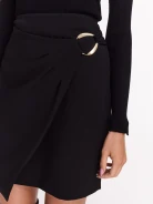 Fitted black skirt