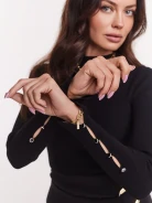 Ribbed black sweater with half turtleneck