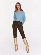Blue sweater with addition of mohair