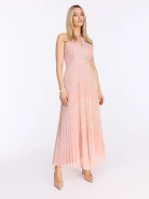 Powder pink lace dress
