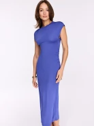 Fitted cornflower blue dress