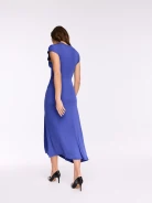 Fitted cornflower blue dress