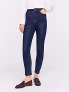 Navy blue slim-fit jeans