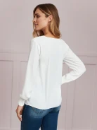 BLOUSE WITH PLEATS AT SLEEVES