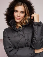 JACKET WITH FUR AT THE HOOD