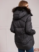 JACKET WITH FUR AT THE HOOD