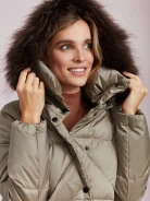 JACKET WITH FUR AT THE HOOD