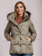 JACKET WITH FUR AT THE HOOD