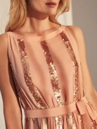 MIDI DRESS WITH SEQUINS