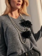 SWEATER WITH BACK NECKLINE