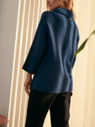 OVERSIZOWY SWETER Z GOLFEM