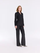Black classic jacket with a fitted cut