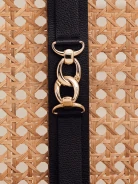 BLACK WIDE BELT