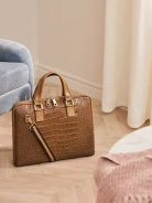BROWN LEATHER BRIEFCASE