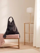 LARGE HANDBAG WITH TASSELS