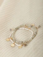 SET OF BRACELETS WITH NATURAL STONES