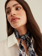 SILK FLORAL GAVROCHE