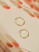 GOLD CIRCLE EARRINGS